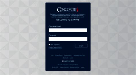 log in canvas instructure concorde.